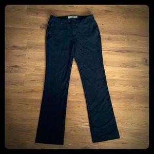 Black straight dress pants